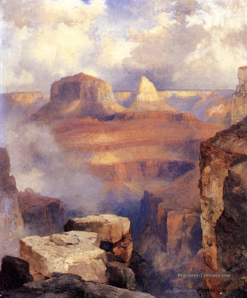 Grand Canyon2 Rocheuses école Thomas Moran Peintures à l'huile
